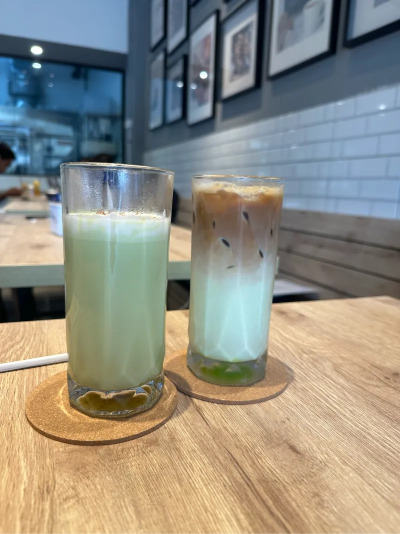Coconut Pandan Machiato